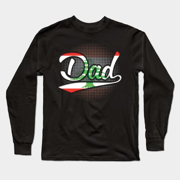 Lebanese Dad - Gift for Lebanese From Lebanon Long Sleeve T-Shirt by Country Flags